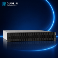 Lenovo ThinkSystem DE4200H 2U24, Sistema de Almacenamiento en Red (SAN) Híbrido con Flash Array, 64 GB, Controlador Dual, 25/10GbE ISCSI, 16/32Gb FC, 12Gb SAS, 96 Unidades, 2.3PB
