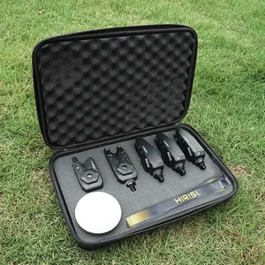 <span class=keywords><strong>Set</strong></span> di Avvisatori Acustici Wireless Hirisi per Carpfishing con Luce da Campeggio, Indicatore di Abboccata Impermeabile S7-4D e Accessori da Pesca - Product Image 1