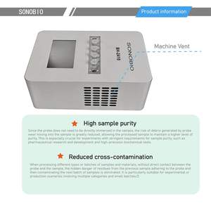 Homogénéisateur/Sonicateur/Mélangeur Émulsifiant de Laboratoire à Ultrasons à Haute Précision à 4 Canaux Sans Contact SONOBIO - Product Image 5