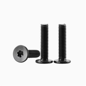 LeGood Custom M2.5X8mm Electroforesis Negro 304 Acero inoxidable T6 Torx Máquina de cabeza plana Tornillo Sistema de medición métrica - Product Image 4