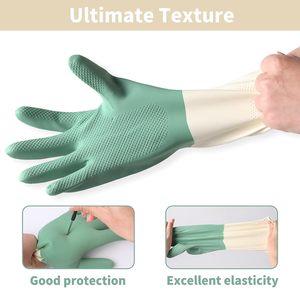 Prix <span class=keywords><strong>de</strong></span> gros ménage étanche vaisselle gants <span class=keywords><strong>de</strong></span> nettoyage des mains en caoutchouc pour cuisine salle <span class=keywords><strong>de</strong></span> bain <span class=keywords><strong>toilette</strong></span> - Product Image 2