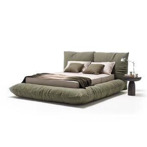 Cama con base tipo panal, dormitorio principal sin interrupciones entre ambos, tatami estilo francés crema <span class=keywords><strong>hundido</strong></span> tipo nube de suelo a techo - Product Image 5