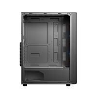 Casing PC Gaming ATX Mid Tower Kabinet Gamer OEM Casing Komputer Transparan dengan Panel Depan Mesh