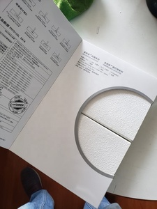 60*60CM luz peso suspendido insonorizadas de fibra de vidrio de <span class=keywords><strong>aislamiento</strong></span> acústico de azulejos de <span class=keywords><strong>techo</strong></span> - Product Image 6