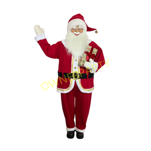 Funny Merry Christmas Life Size Santa Says Hi Modèles animatroniques de haute qualité Noël avec sacs-cadeaux - Product Image 2