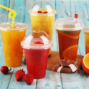 Vasos de Plástico PP Desechables Personalizados con Logotipo, de 12 oz, con Tapa, para Bebidas, Jugos, Té de Burbujas - Product Image 1