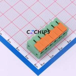 691401700006B Spring Terminal Block Through hole Component (THT),P=5mm Connector 5mm Green Through Hole 6P - Product Image 1