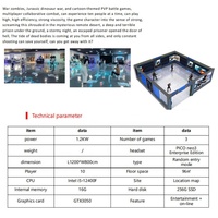 NUEVO TOP VR Shooting Multijugador VR Shooting Arena 9D VR Shooting Free Walking Big Space Free Roam Arena Máquina de realidad virtual