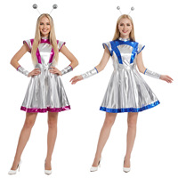 Kostum Cosplay Robot AI Pakaian Pertunjukan Panggung Futuristik