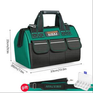 Bolsa de Herramientas para <span class=keywords><strong>Electricista</strong></span>/Plomero de 13 Pulgadas, AIRAJ 1680D, Tela Oxford, Personalizable, Precio de Fábrica, Compatible con OEM - Product Image 2