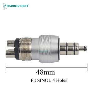 1Pc Tandheelkundige High-Speed Handstuk Snelkoppeling Koppeling Wartel <span class=keywords><strong>Adapter</strong></span> Voor 4 Gaten 2 Gaten Turbine Stroombron - Product Image 3