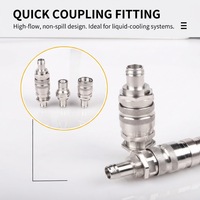 Raccord rapide universel UQD, coupleur auto-étanche à bille en acier pour système de refroidissement liquide de centre de données CDU