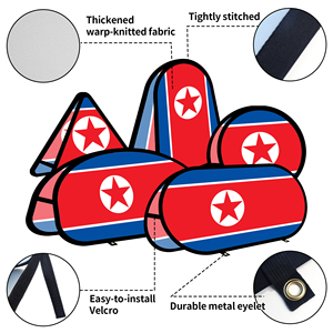 Bannière ovale pop-up en tissu tricoté warp-knit pour la publicité extérieure et les tentes promotionnelles en Corée du Nord - Product Image 3