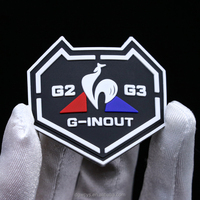 Écussons personnalisés pour sweat-shirt, patch en vinyle PVC, logo en caoutchouc, étiquette en silicone 3D, design de logo de marque, étiquette de vêtement souple, qualité durable