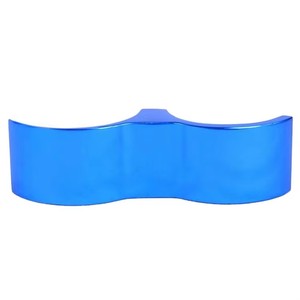 Servicios de Mecanizado CNC de Alta Precisión en Aluminio 6061 para la Fabricación de Abrazaderas Dobles para Tuberías, Soporte Anodizado Azul, Brochado y Fresado - Product Image 3