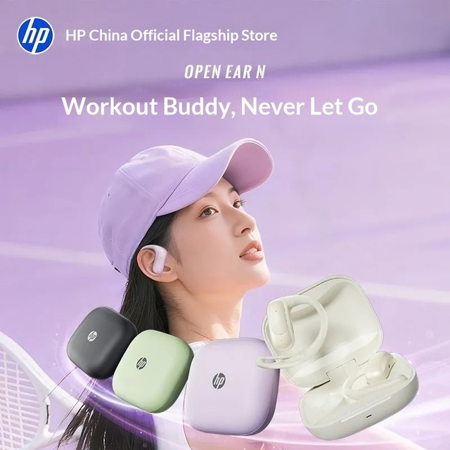 For OpenEarN Air Conduction Open-Ear Earphones Non-In-Ear Active Noise Cancellation (ANC) IPX-5 Waterproof Stable Fit Ultra Long