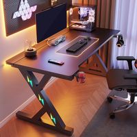 Bureau d'ordinateur de jeu moderne pour bureau à domicile Table de jeu en métal