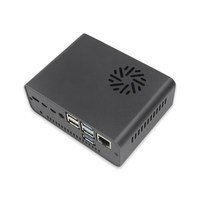 Raspberry Pi Generasi ke-4 Tipe B 4B NAS Server Penyimpanan Jaringan Kotak Cangkang Papan Ekspansi Hard Disk SATA 2.5-inci
