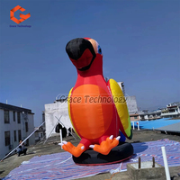 Modèle d'oiseau gonflable géant personnalisé-mascotte de perroquet pour la promotion des entreprises annonçant des objets gonflables