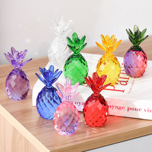 Adornos de Piña de Cristal, Decoración Moderna y Colorida para Fiestas - Product Image 1