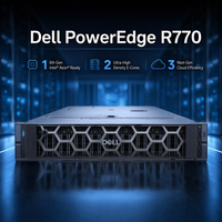 Prix d'usine pour serveur rack PowerEdge R770 2U, système d'entreprise, 2x Intel Xeon 6 Scalable, origine Chine, en stock