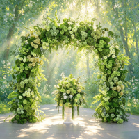 S505 Nouveau design, support pour arrangement floral artificiel, verdure blanche, arche de fleurs artificielles pour la décoration de mariage