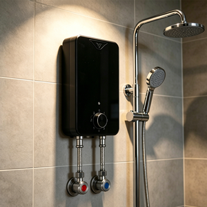 <span class=keywords><strong>Chauffe</strong></span>-<span class=keywords><strong>eau</strong></span> électrique instantané intelligent sans réservoir 3,6-5,3 kW pour salle de bain et cuisine, sous évier, pour douche - Product Image 1