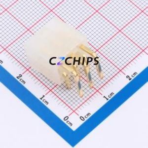 HC-5557-2*3AW-GP-05 Wire-to-<b>Board</b> <b>Pin</b> Header Bent Lead Through Hole,P=4.2mm 2x3P 4.2mm Right Angle Insert Mini-Fit (MX 4.2) - Product Image 2
