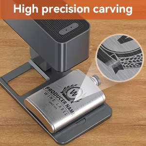 Máquina Marcadora Láser de Diodo Digital Plegable de Sobremesa HLONGDA Z3, Precisión de 0.05mm, Área de Trabajo de 80x80mm, Refrigeración por Aire, para Plástico y Madera - Product Image 6