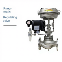 Vanne de régulation pneumatique à siège unique en acier inoxydable, à commande proportionnelle automatique, pour vapeur, réductrice de pression, OEM 10-50