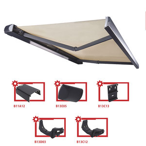 Toldo Retractil Exterior PVC Motorizado/Manual Con Luz Hasta 7x3,5 m Para <span class=keywords><strong>Balcon</strong></span>/Piscina/Patio - Product Image 3
