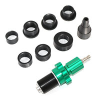 Kit de détection de fuite de réservoir d'eau de voiture 54 pièces, détecteur de fuite, manomètre de pression sous vide, outil de remplissage de liquide de refroidissement et d'antigel