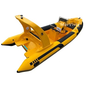 Offre Spéciale approbation CE quille profonde <span class=keywords><strong>19</strong></span> <span class=keywords><strong>pieds</strong></span> Hypalon <span class=keywords><strong>bateau</strong></span> luxe fibre <span class=keywords><strong>de</strong></span> verre nervure 580 - Product Image 5