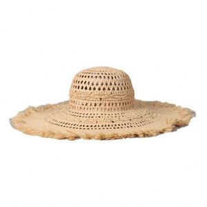 2025 New Korean Style Women Sombrero Hat Hollow Raffia Straw Hat Wide Brim Casual Seaside Beach <b>Sunscreen</b> Floppy Hat - Product Image 5
