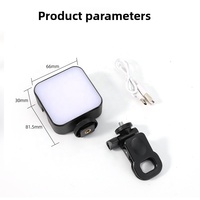 Mini Lampe Portable Rechargeable pour Selfie, Lumière de Poche pour Téléphone Portable, Éclairage de Studio pour Vlog, Couleurs Réglables