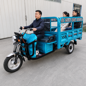Tricicli Elettrici Popolari per Trasporto Passeggeri in Sud America, Carrozzeria Aperta, 1000W+, Carico Utile 400kg, Certificati EEC, Autonomia 50-70km - Product Image 1