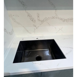 Materiale per Superfici Solide in Acrilico Modificato Puro <span class=keywords><strong>con</strong></span> Motivo Marmo Bianco Marca Koris per Paraschizzi e Piani di Lavoro da Cucina - Product Image 4