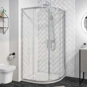 Gabinete do banheiro personalizado completa chuveiro da porta com painéis de parede
