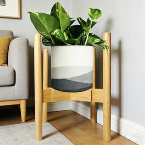 Soporte <span class=keywords><strong>de</strong></span> Bambú Ajustable, Moderno, Multicapa, Ecológico y Duradero para Plantas y Macetas, para Jardín y Hogar - Product Image 1