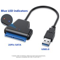 Adaptador de Disco Duro G-karve USB3.0 a SATA de 2.5 Pulgadas con Conductor de Núcleo de Cobre para Uso Electrónico
