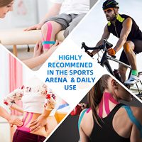 Bande élastique de sport de kinésiologie athlétique en coton du meilleur fournisseur avec adhésif acrylique pour le soutien musculaire