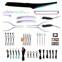 Kit complet de remplacement de moules TMPRO pour éclairage d'ambiance irisé, compatible avec les lampes décoratives de la Série 3 G20 2023-2024 à empattement court