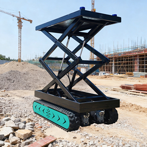 منصة رفع كهربائية زاحفة للخدمة الشاقة بسعة تحميل 1 طن و2 طن و3 طن و5 طن للبناء والصيانة - Product Image 1