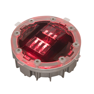 LED güneş yol çıtçıt yol işaretleri yansıtıcı ışıklar trafik sinyalleri güneş yol çıtçıt dairesel - Product Image 2