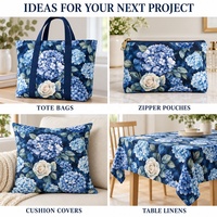 Tissu en toile imperméable pour sacs fourre-tout, impression numérique personnalisée sur coton, directement de l'usine