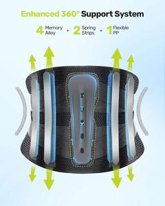 Ceinture de protection lombaire AOFIT Sports, flexible, respirante, pour le contrôle du ventre, protection professionnelle, soutien lombaire, course à pied - Product Image 3