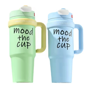 Gourde isotherme géante en acier inoxydable, grande capacité, design élégant, avec poignée, écologique, pour camping, hommes, femmes, sport - Product Image 2