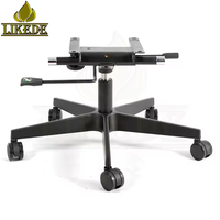 Base de chaise de bureau pivotante à 5 pieds réglable en acier inoxydable pour remplacement de meubles modernes