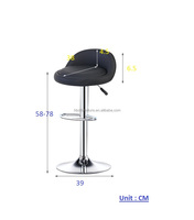 Chaise de Bar rembourrée de haute qualité tabouret pivotant réglable en cuir fer à boire chaise de Bar Design chaise pivotante salon