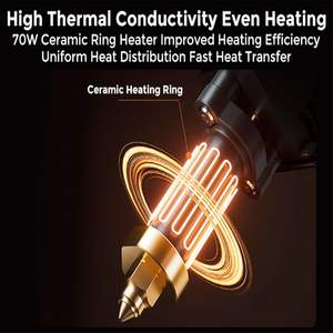 Kit Hotend Crelity Ender-5 Max, Calentador Cerámico de 70W, Disipador de Calor de Titanio, Boquilla de 0.4mm, Alta Temperatura 300C - Product Image 3
